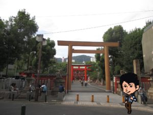 生田神社でポケモンGO １